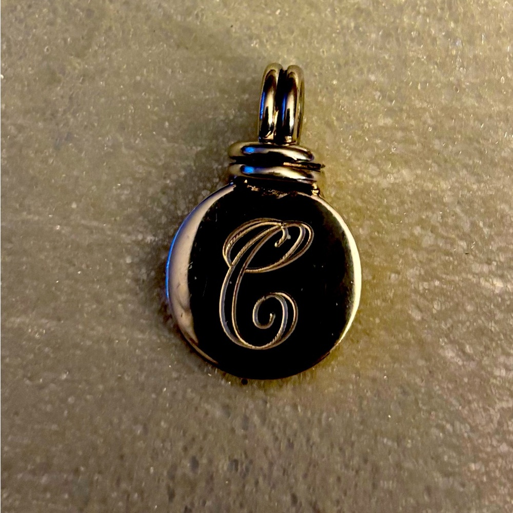 Sterling “C” pendant